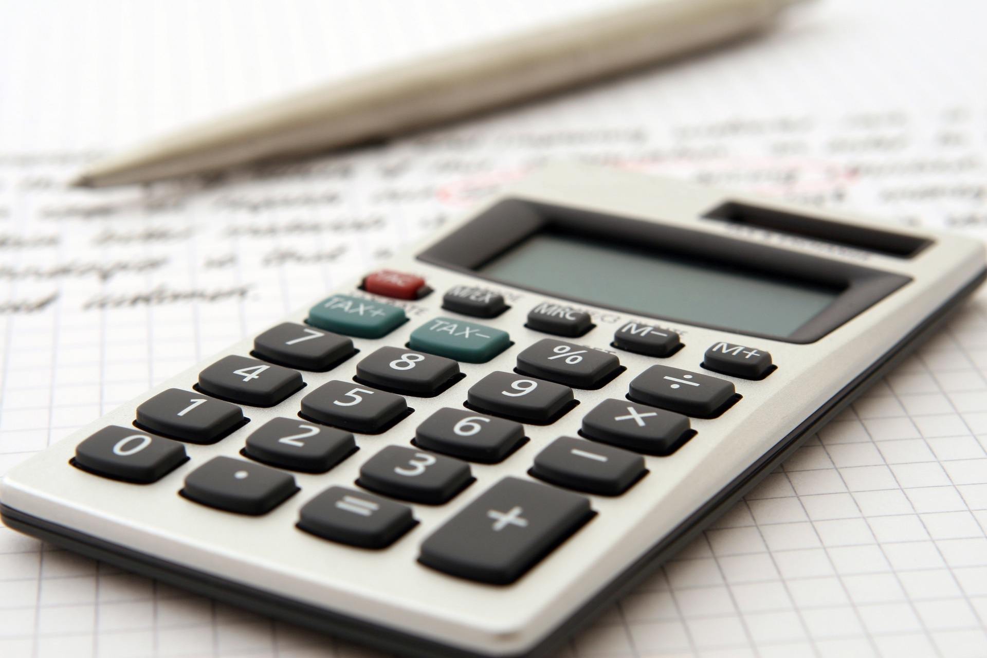 Long-hand calculating VAT with a calculator